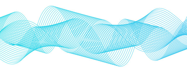 Abstract clean background with flowing wave-like lines in gradient shades of teal. Curves layered with smooth transitions, creating a sense of motion, fluidity, and modern elegance.