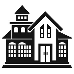house silhouette vector
