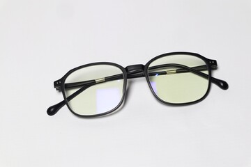 Stylish black framed eyeglasses with clear lenses for optimal vision and fashion statement