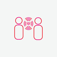 man and woman icon vector