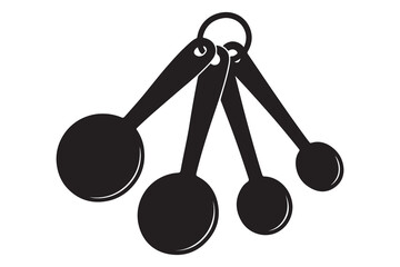  
Measuring Spoons Baking Cooking Rubber Stamp for Stamping Crafting Planners  on white background    