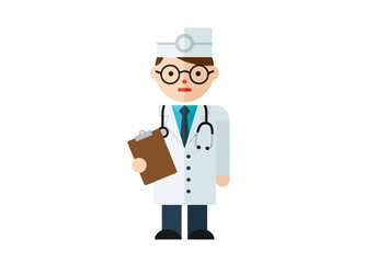 Friendly Doctor Illustration: Healthcare Professional, Medical Expertise, and Patient Care