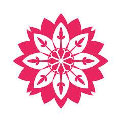 Japanese Sakura Ancient Mandala Silhouette Artwork