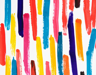 Bold neon brush strokes poster with vibrant glowing colors, ideal for modern abstract décor and nightlife inspiration.
