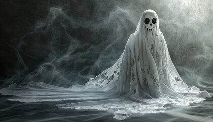 Cute And Spooky Ghost Lace