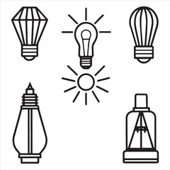 printer machine icon set vector