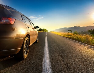 Fototapeta premium car on the road