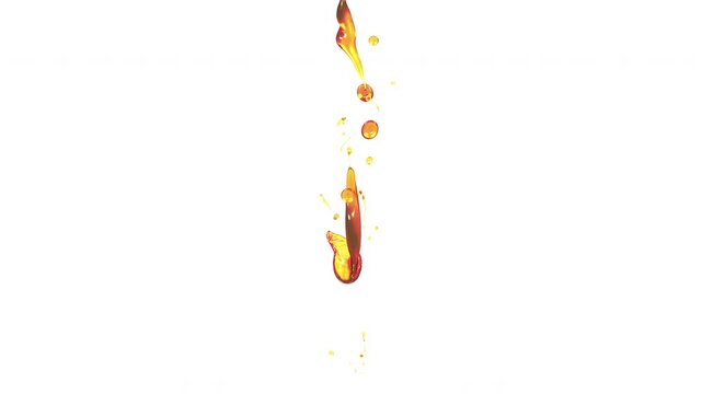 Oil Splash, 3D Render ,With Alpha Matte	
