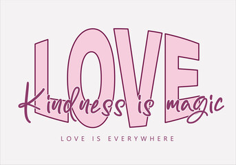 love slogan design graphic t-shirt illustration 