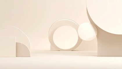 abstract background with white circles