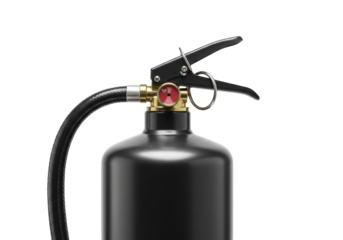 Isolated fire extinguisher equipment for emergency situations and home safety systems