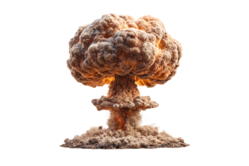 explosion isolated on transparent background