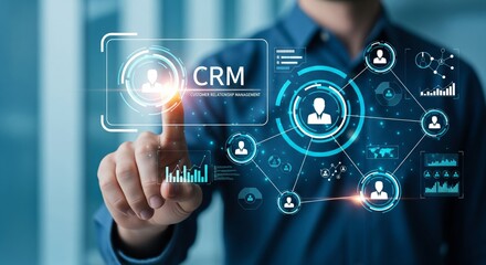 Customer Relationship Management CRM Digital Technology Interface