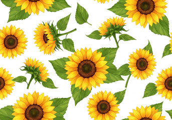 Sunflower Floral Background