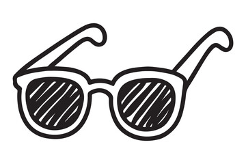 sunglass silhouette, Sunglass silhouette vector, sunglasses icon vector isolated on a  Whitebackground