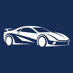 Obraz premium Car Silhouette Vector Design Illustration.