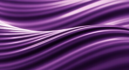 Purple flowing metallic texture shines, creates dynamic video backdrop or abstract presentation background.