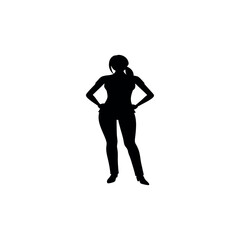 silhouette of a woman