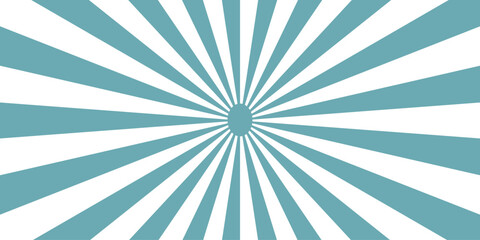 Abstract high-energy radial burst design with bright teal and white wavy stripes. Symmetrical curved segments, Perfect for comic, background, website, wallpaper, greeting.