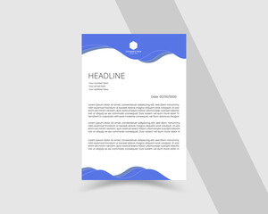 Creative Modern Business Letterhead Layout Template 