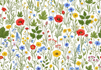 Wildflower Floral Background