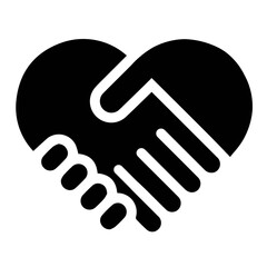 Obraz premium Heartfelt handshake uniting collaboration and trust symbolizing partnership agreement success