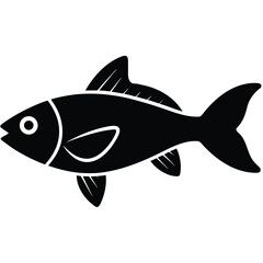 artificial fish with suction cup fins vector icon