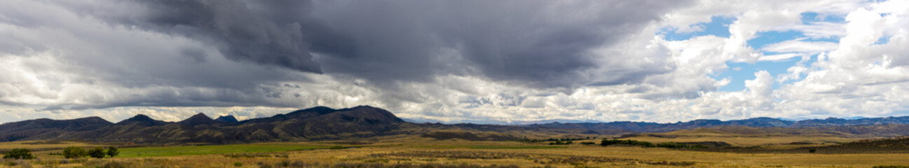 Beautiful landscape of Northern Colorado on a late summer day