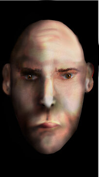 Le visage humble et s&eacute;rieux 
