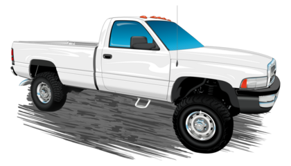 Heavy Duty American 4x4 pickup