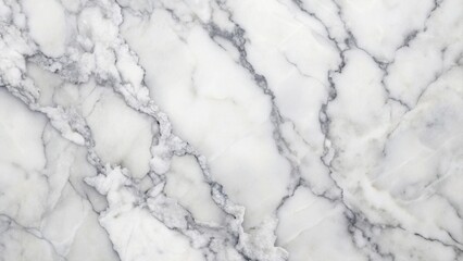 Elegant White Marble Texture with Delicate Gray Veining, Ideal for Interior Design Projects and High-End Applications