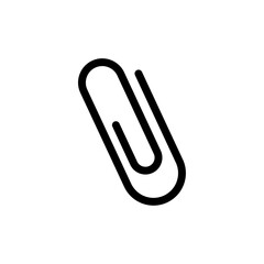 Obraz premium Paperclip icon representing attachment, office supply, and document organization, suitable for business, education, email, stationery, digital files, and productivity concepts