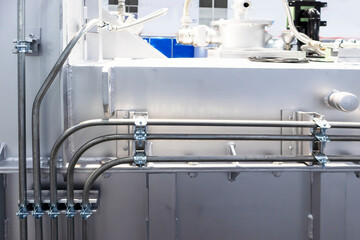 Wiring and metal conduit installation in the manufacturing industry