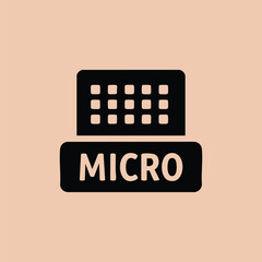 Close-up of a microchip with detailed circuitry and components on a neutral emphasizing technology and innovation