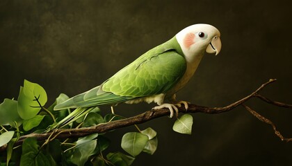 Enigmatic Quaker Parrot: A Colorful And Intelligent Parrot Species Native To South America Known For Its Talking Ability And Social Nature.