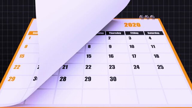Plan ahead with a 2020 calendar, a helpful tool for organizing your schedule and appointments