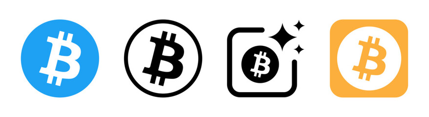 Transparent bitcoin crypto icon for digital currency and blockchain design, bitcoin, crypto, currency, blockchain