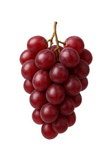 Fototapeta premium Fresh bunch of ripe red grapes on a white background