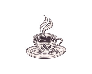hand drawn coffee chalk vector Free SVG Download
