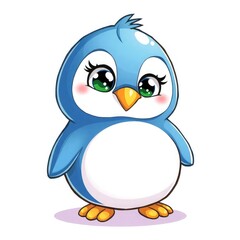 Obraz premium Penguin, Mythical Penguin Sorcerer Character Illustration