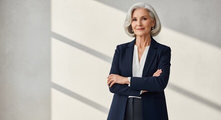 Full Shot of a Confident Young Woman in a Modern Office, Working on a Laptop