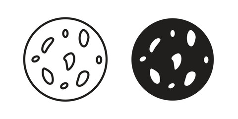 Leukemia icons in line stroke outline art and clip art