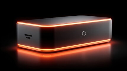 Abstract geometric wall decor with modern blue and red bottle