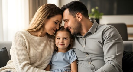 Happy Family Enjoying a Picnic in a Sunny Park
