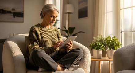 Happy Woman Enjoying Coffee Break Outdoors