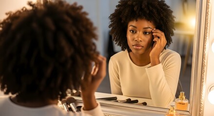 Happy Woman Working Remotely from Cozy Home Office, Typing on Laptop
