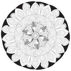Mandala Pattern Stencil doodles sketch