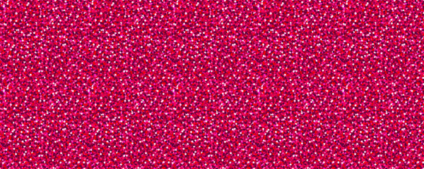 Glitter background in bright pink tones, sparkling sequin pattern with shimmering texture. Seamless vector design for packaging, christmas decor, and creative festive projects. Drag to swatches panel