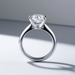 diamond ring on transparent background
