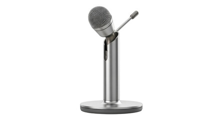 Isolated metal microphone device for podcasting, broadcasting, voice recording, audio production